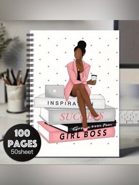 Inspirational girl small notebook